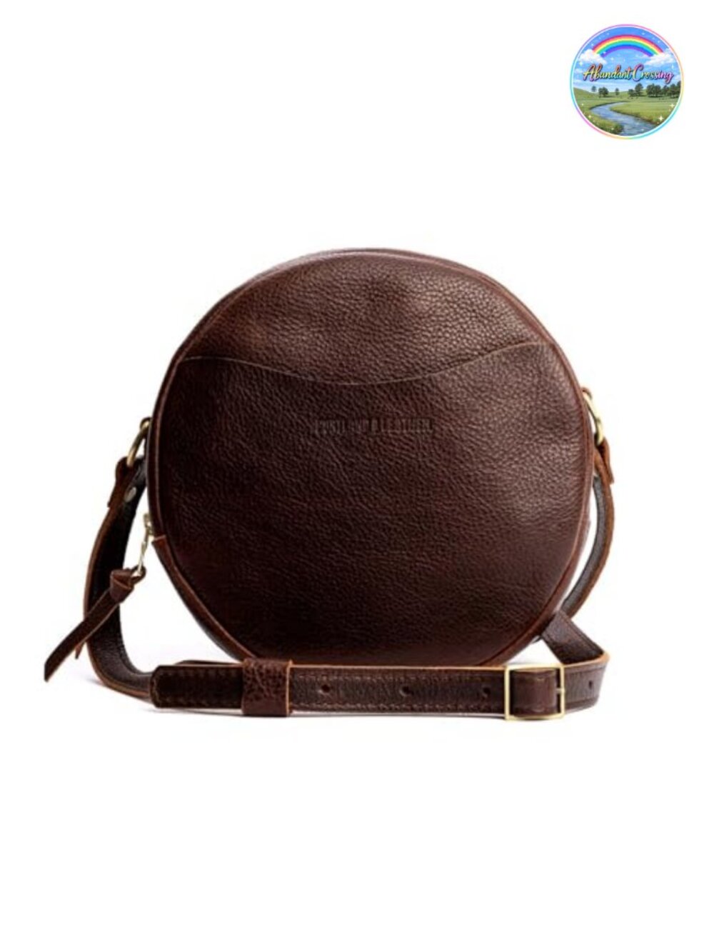 Full-Grain Leather Crossbody Bag Small Adjustable Strap Women